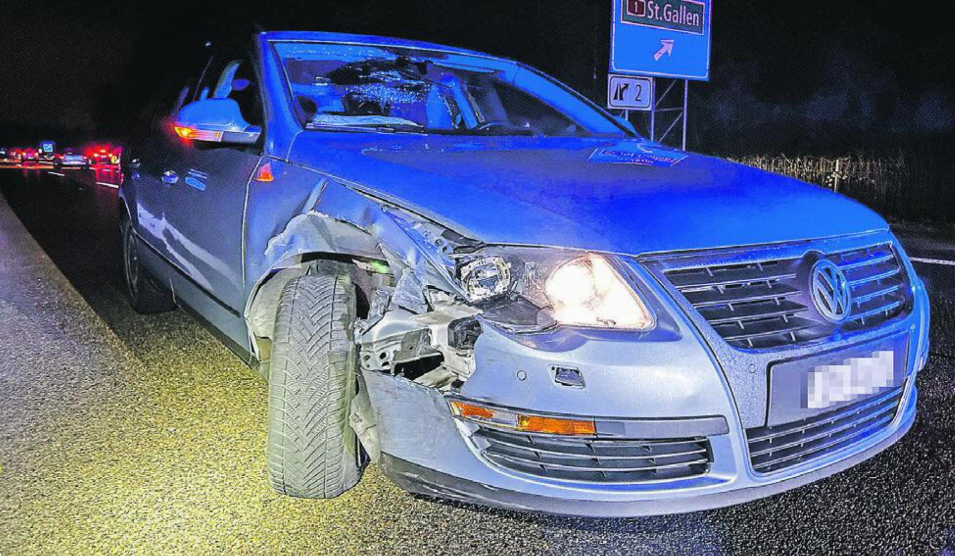 Falschfahrer verursacht Kollision