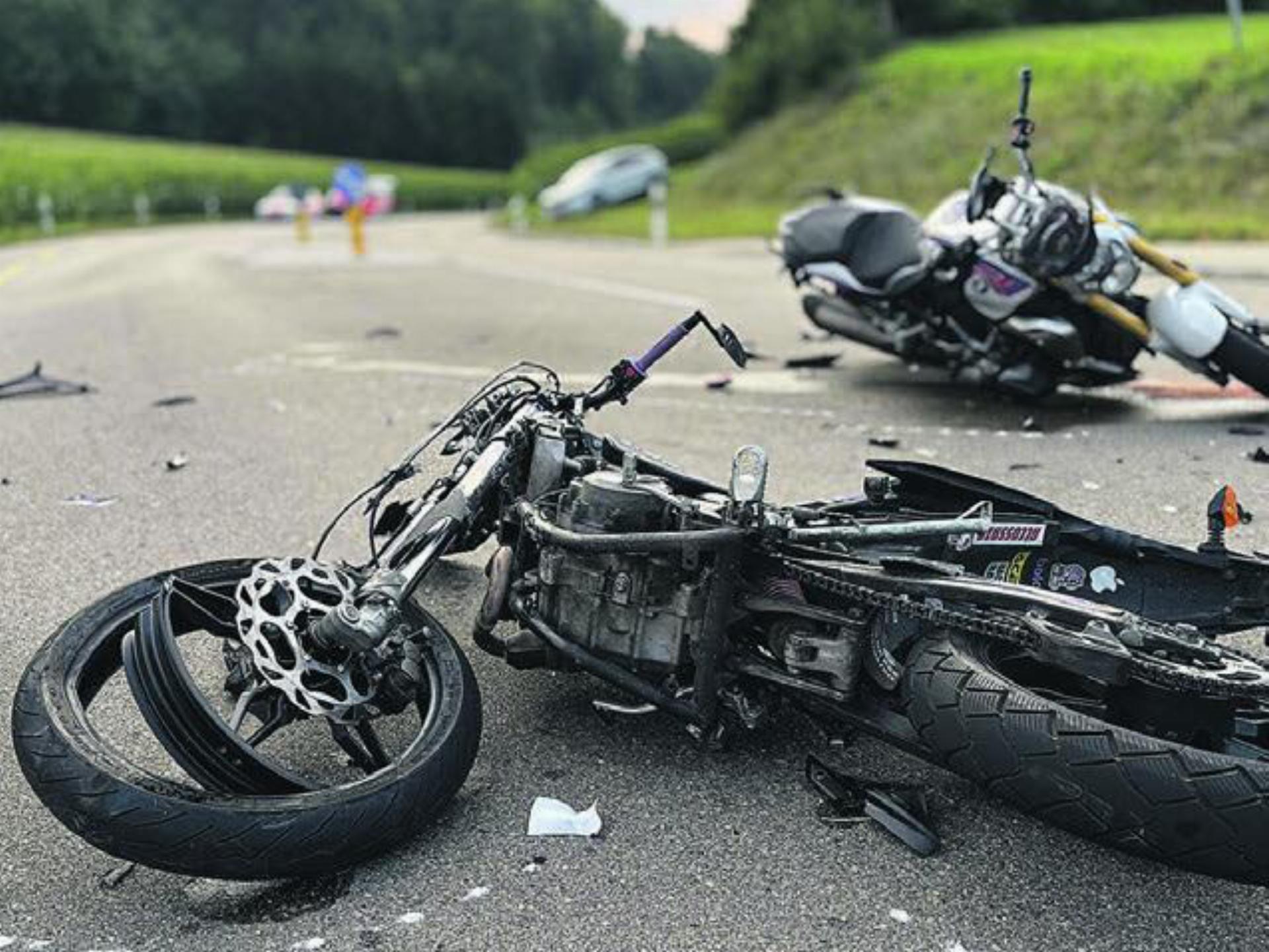 Unfall mit Motorrädern