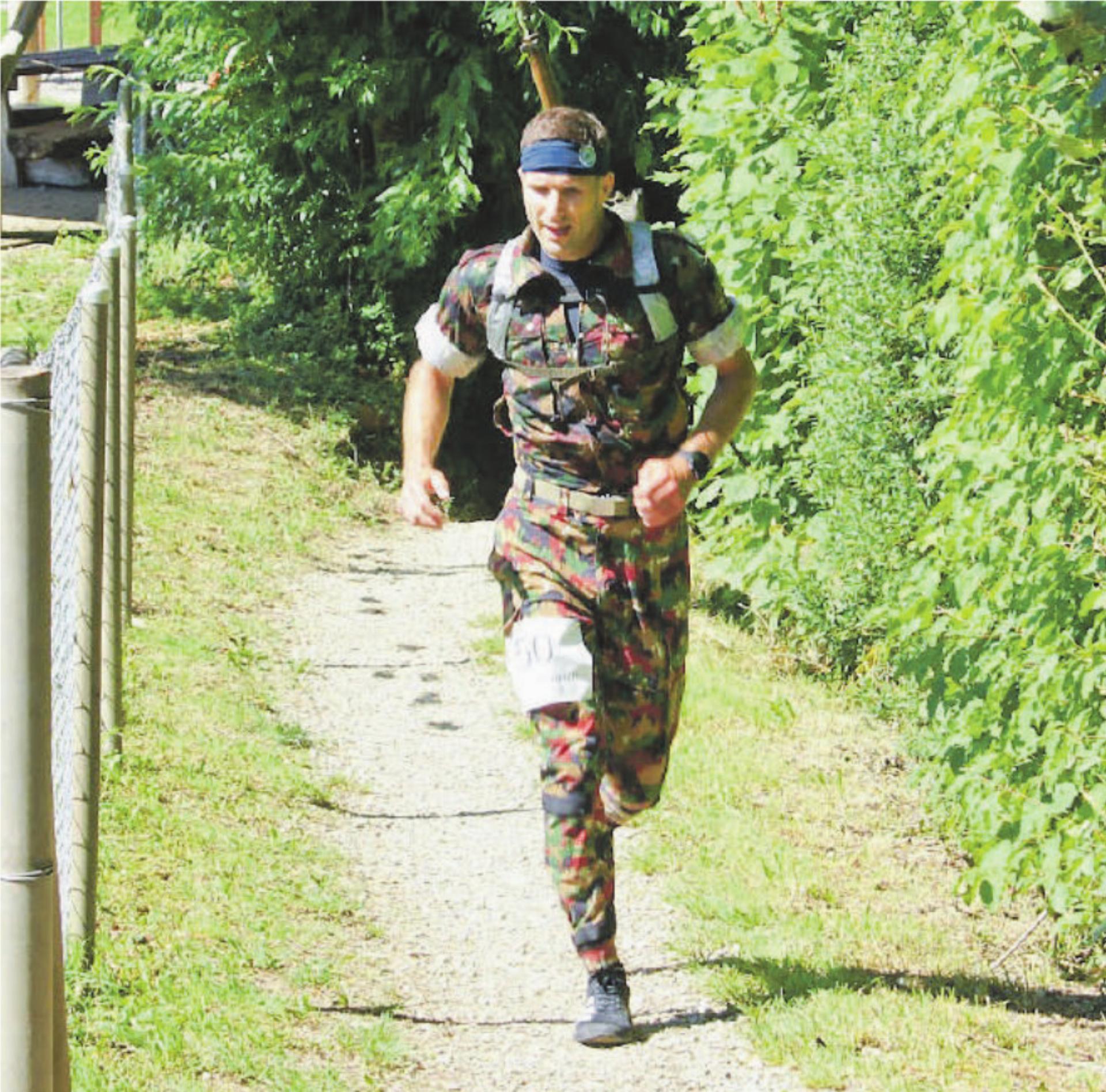 Waffenläufer Marc Rodel ist schnell unterwegs