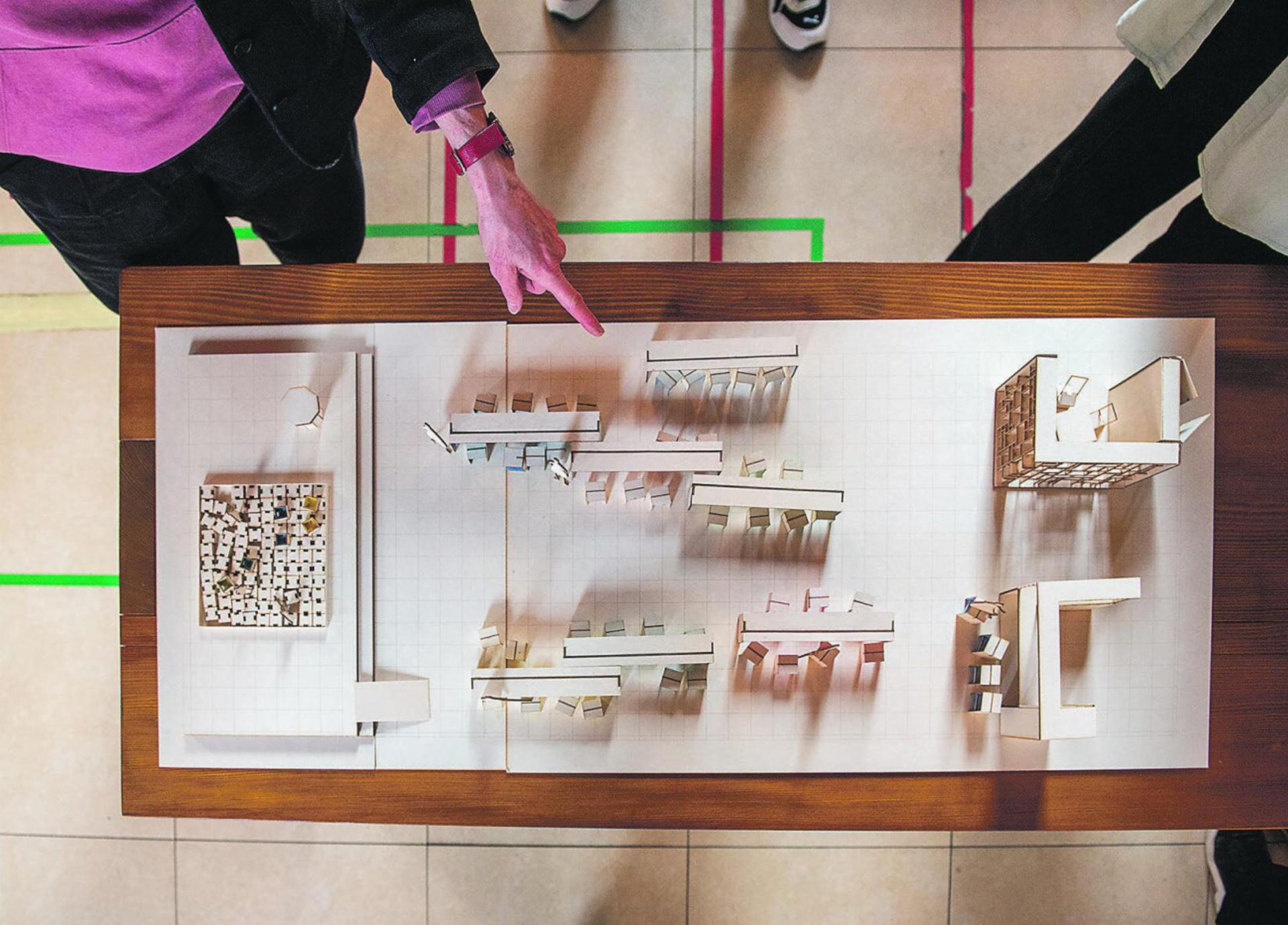 Studierende der Hochschule Konstanz stellen an einem Projekt «Remove, Rethink, Replace» vor, wie Kirchenräume zeitgemäss und flexibel genutzt werden können. Bild: zvg