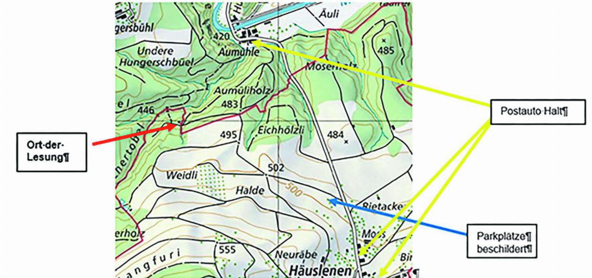 Lesung im Wald mit Werken von Alfred Huggenberger