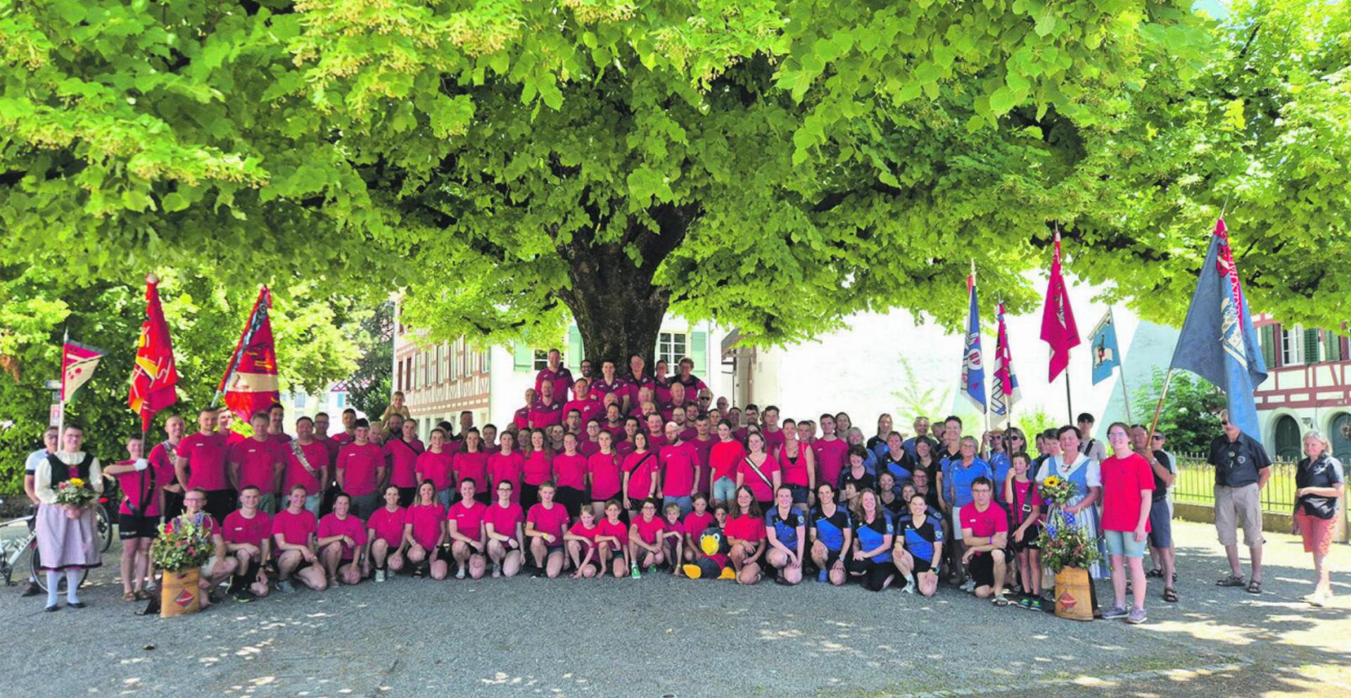 Ein Dorf feiert seine Sportler