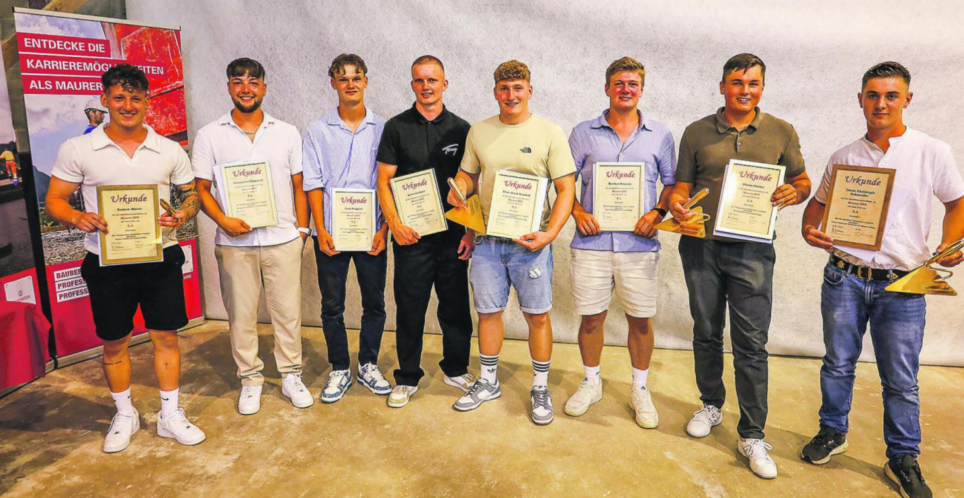 Zwei der besten Maurer aus Guntershausen
