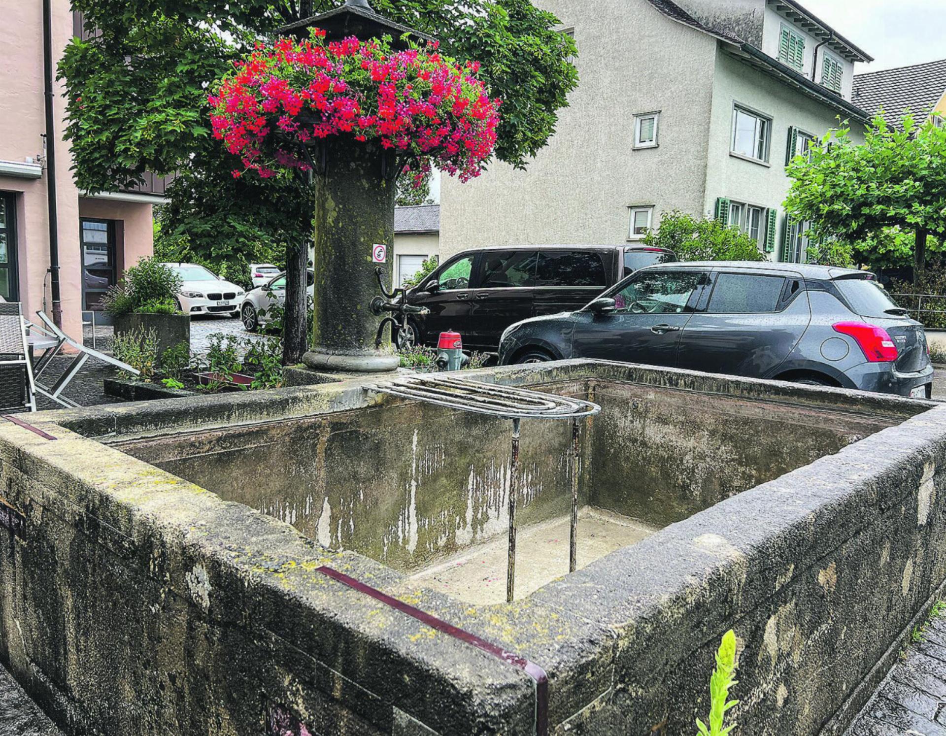 Elgger Brunnen hatten wegen Hitze zu wenig Wasser