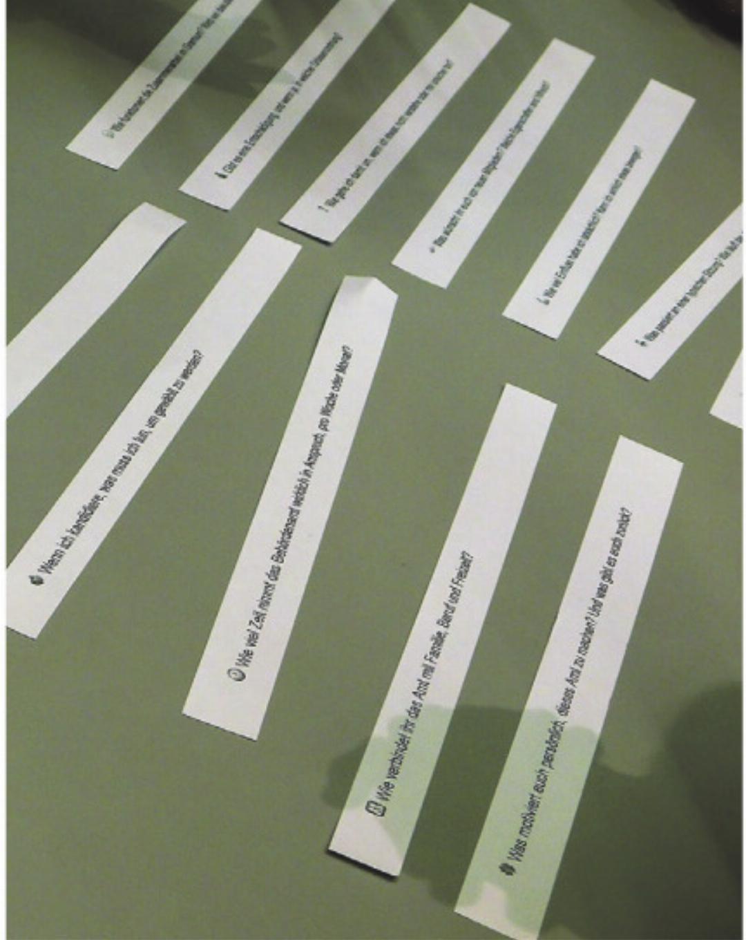 Vorbereitete Fragen sollten den Einstieg ins Gespräch erleichtern. Vorbereitete Fragen sollten den Einstieg ins Gespräch erleichtern.