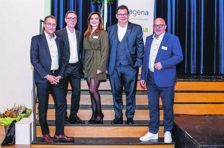Verwaltung Aagena: Marco Della Rosa, Peter Baumgartner, Emanuela Manzari, Adrian Frank, Andreas Marti.