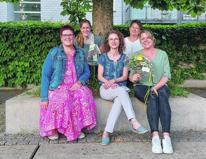 Vorstand und Koordinatorin des TFV Aadorf: Gabi Rutz, Tina Morgante, Corinne Benoit Steffen, Präsidentin Daniela Portmann, Simon Schmid (von links). Bild: zvg