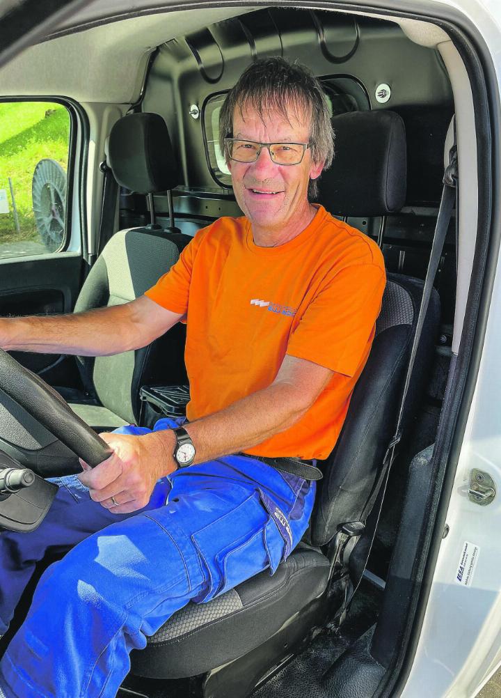 40 Jahre Firmentreue: Andreas Pfäffli fühlt sich rundum wohl im EW Aadorf. Bild: zvg