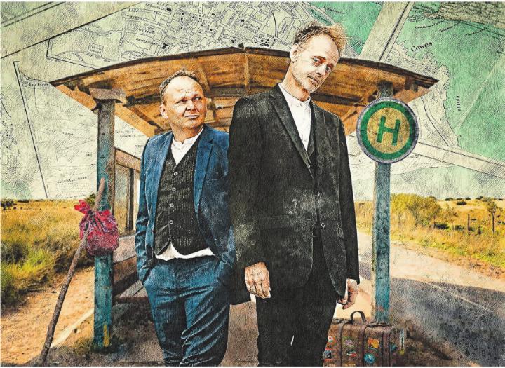 BlöZinger begeistern im GONG Aadorf mit ihrem «KopfKinoKabarett» und sorgen mit minimalen Requisiten für grosses Kino im Kopf. Bild: zVg