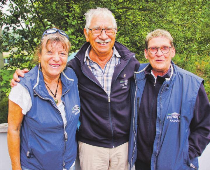 Aadorfer Sieger mit der Pistole auf 25 Meter: Susanne Ziegler, Erika Dalcher und Edwin Stadler. Bild: zvg