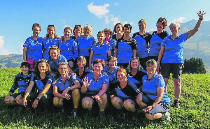 22 Turnerinnen waren kürzlich in Graubünden unterwegs. Bild: Sonja Bisang