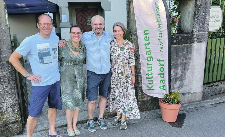 Andi Gloor, Susanne Gloor, Karim Sahraoui und Sonja Gutknecht (von li.). Bilder: Kurt Lichtensteiger