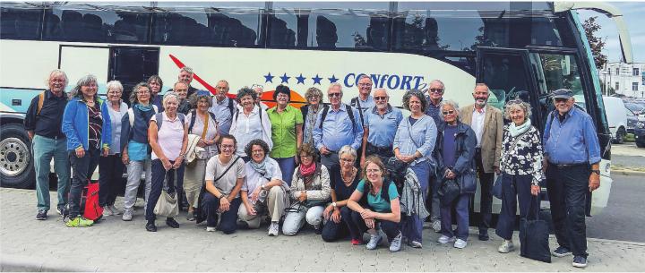 Die Reisegruppe kurz vor dem Rückflug.