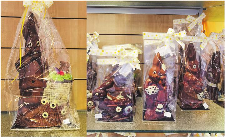 Die glücklichen Gewinnerinnen und Gewinner dürfen sich über je eine solcher Osterkreationen aus dem Hause Rüedi freuen. Bilder: Adrian Dahinden