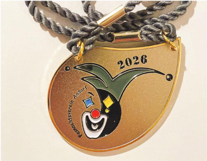 Aadorfer Fasnachtsplakette 2026. Bild: zVg