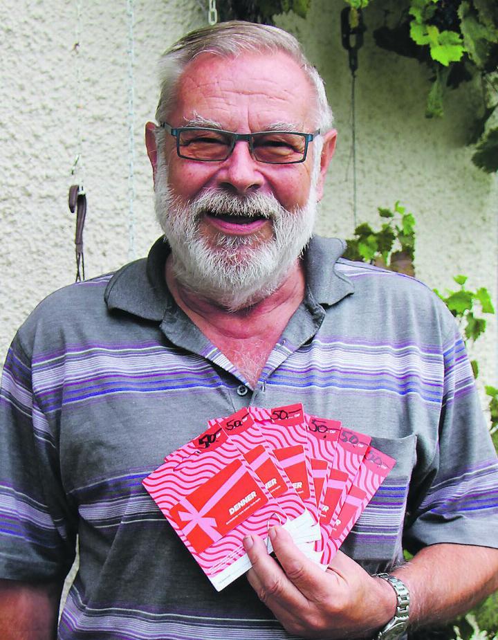 Gerhard Hofer, Elgg: 300-Franken-Gutschein, Denner, Elgg.