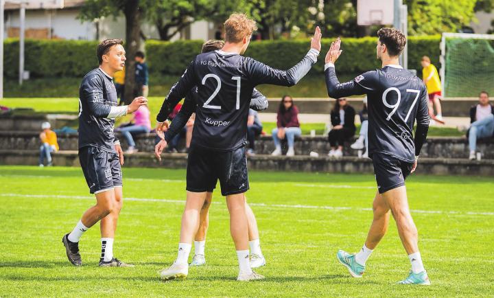 Das Nationalliga-A-Team der FG Elgg-Ettenhausen erlitt einen Rückschlag im Kampf um die Finalplätze. Bild: Elias Beck, Swiss Faustball