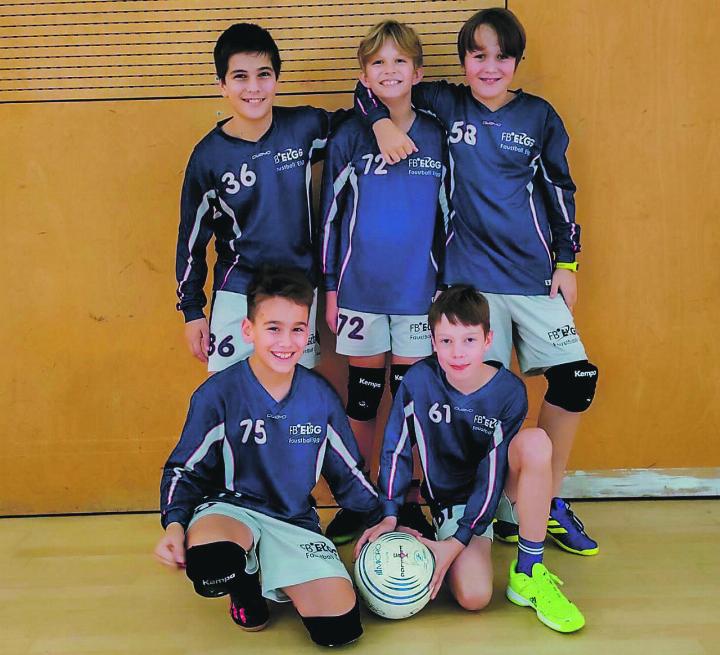 Alessandro Kupper, Sebastian Martinez, Lorenz Fankhauser, Julian Ruff und Lino Wüthrich werden als Tabellenleader in die Finalrunde der Kategorie U12 starten. Bild: Christof Kupper