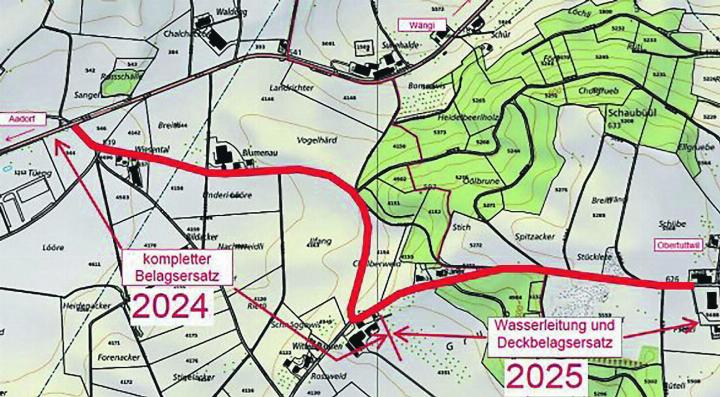 Der Situationsplan der geplanten Baustelle. Bild: zvg