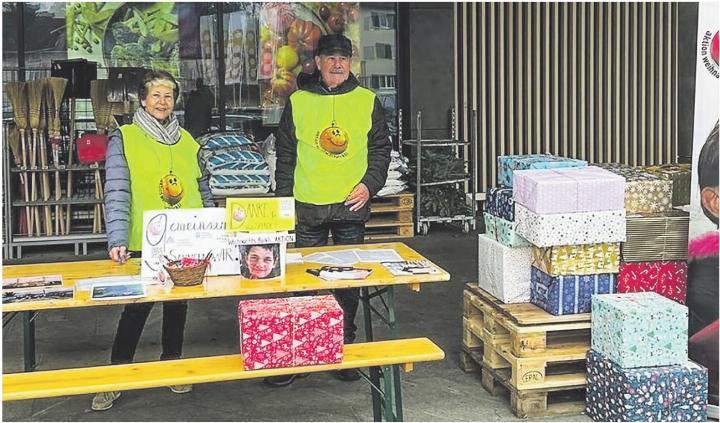 Beliebter Abgabestand beim Coop.