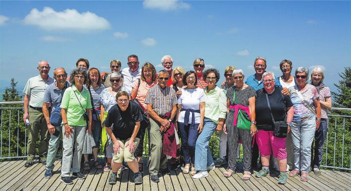 Bei strahlendem Wetter auf Reise: der Kirchenchor Aadorf-Tänikon.