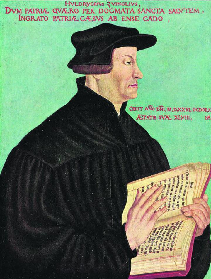 Huldrych Zwingli (1484-1531).