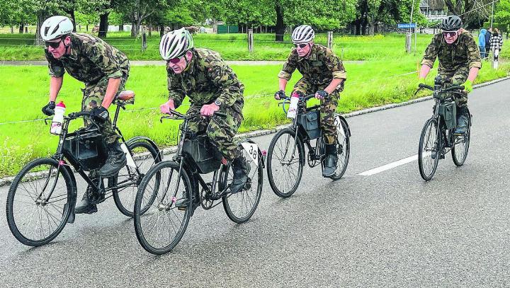 Thurgauer Meisterschaft der Militärradfahrer in Ettenhausen. Bild: zVg
