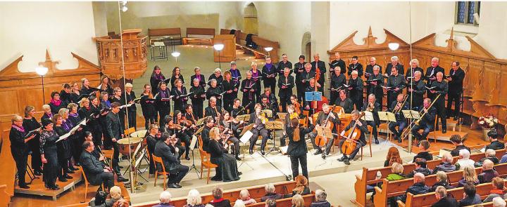 Die Aufführung des Requiems von Wolfang Amadeus Mozart war der Höhepunkt im letzten Vereinsjahr des Kirchenchors Elgg. Bild: Bruno Linder