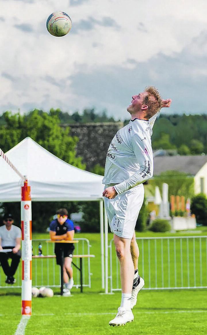 Pascal Kuppers Leistung sowie der Einsatz des restlichen NLA-Teams reichten nicht. Bild: Elias Beck, Swiss Faustball