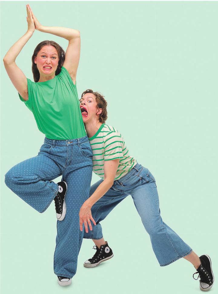 Duo Dua bringen mit «Entspannen Sie sich!» ein kabarettistisches Theaterstück über Selbstoptimierung. Bild: zVg