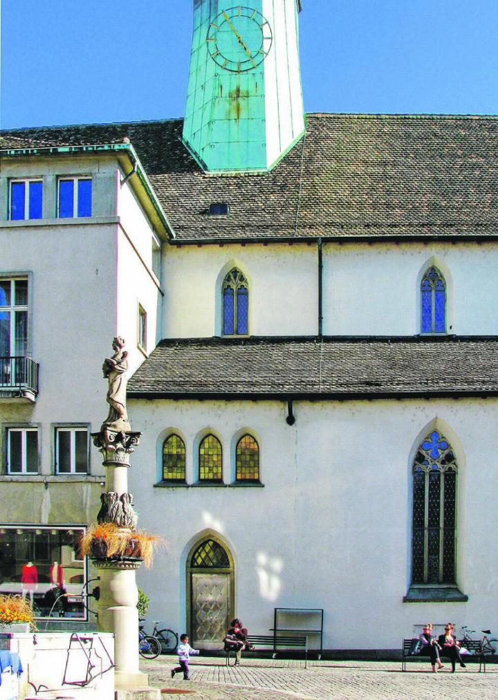 Kirche des früheren Augustinerklosters bei der Zürcher Bahnhofstrasse.
Bilder: zVg / wikipedia.com