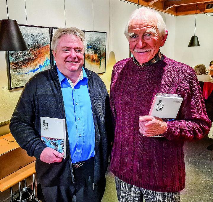 Zwei Hauptverantwortliche dafür, dass es «z’Elgg» überhaupt gibt: Erich Wegmann (links) und Peter Zinggeler. Bild: Stephanie Hugentobler