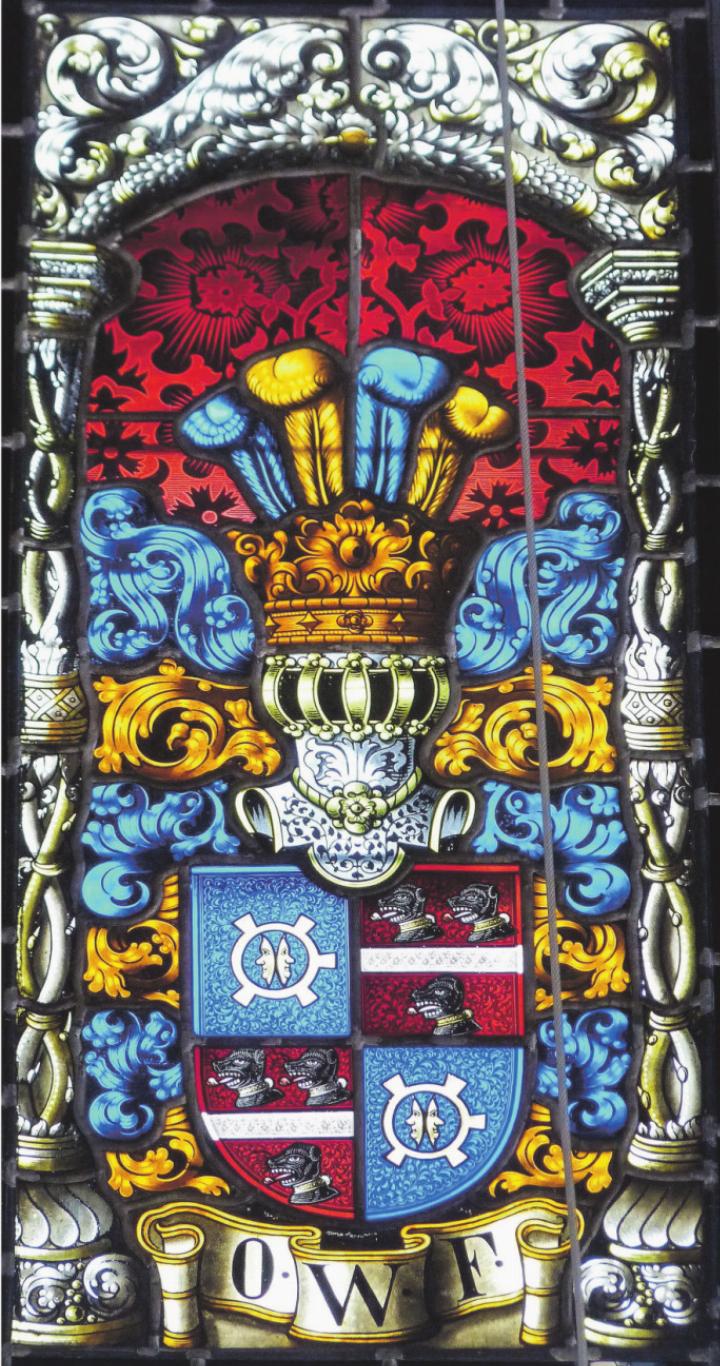 Werdmüller-Glasfenster in der Reformierten Kirche Elgg. Bild Markus Schär