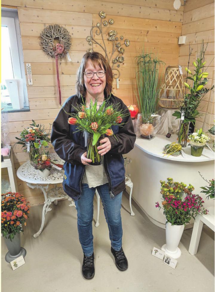 Denise Rupp in ihrem Blumengeschäft. Bilder: zVg