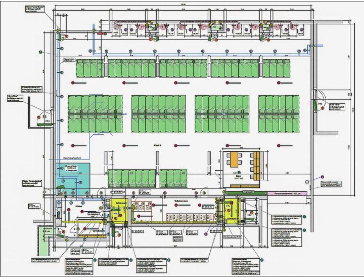 Plan öffentlicher Schutzraum im Ausgleichsgebiet Dorf an der Bahnhofstrasse 26 in Elgg.. Plan: zVg Plan öffentlicher Schutzraum im Ausgleichsgebiet Dorf an der Bahnhofstrasse 26 in Elgg.. Plan: zVg