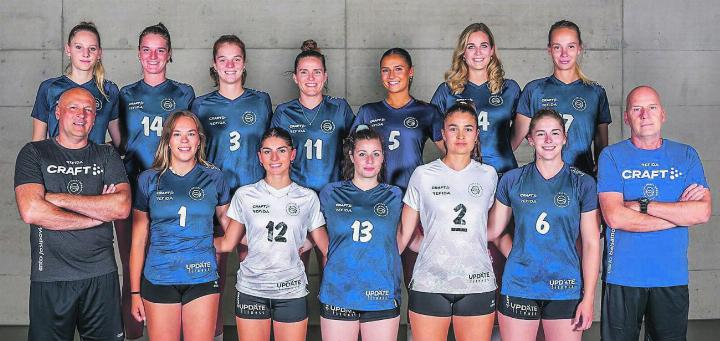 Die Frauen von Volley Aadorf hatten in Baden keinen Stich. Bild: zVg