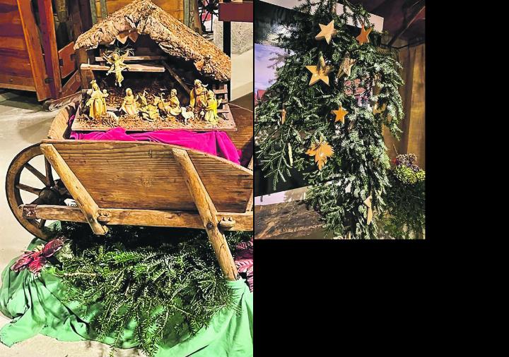Auch Krippen und Holzdekorationen von Jakob Bosshard gibt es zu bestaunen. Bilder: zvg