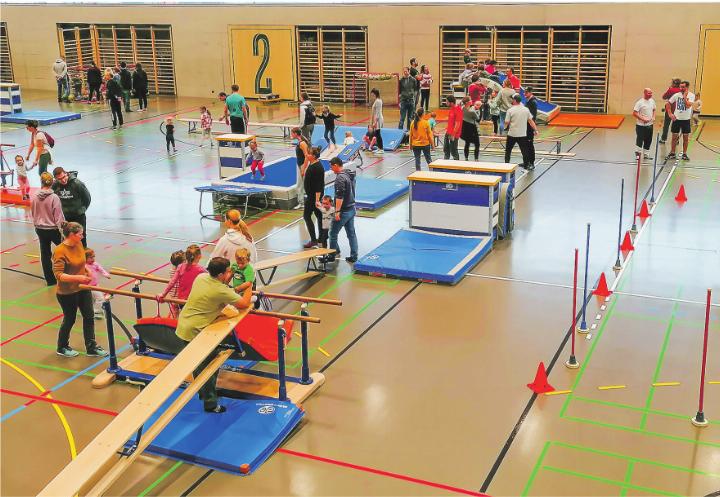 Gemeinsam organisiert: Der JuKi TV Aadorf und der Einwohner-Verein Aadorf schaffen ein Bewegungsparadies für Familien. Bild: zVg