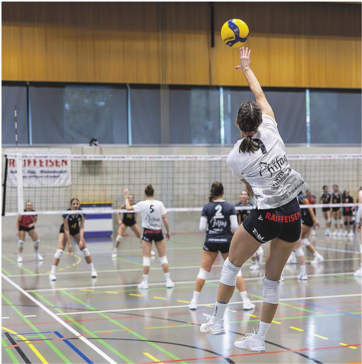Michelle Egger, die Spielerin des Tages, in Aktion. Bild: zVg