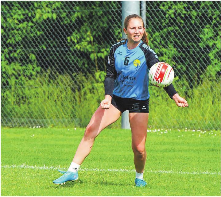 Diepoldsaus Frauen sichern sich dank zwei Siegen zum Abschluss den Qualifikationssieg. Bild: Michael Gnos / Swiss Faustball