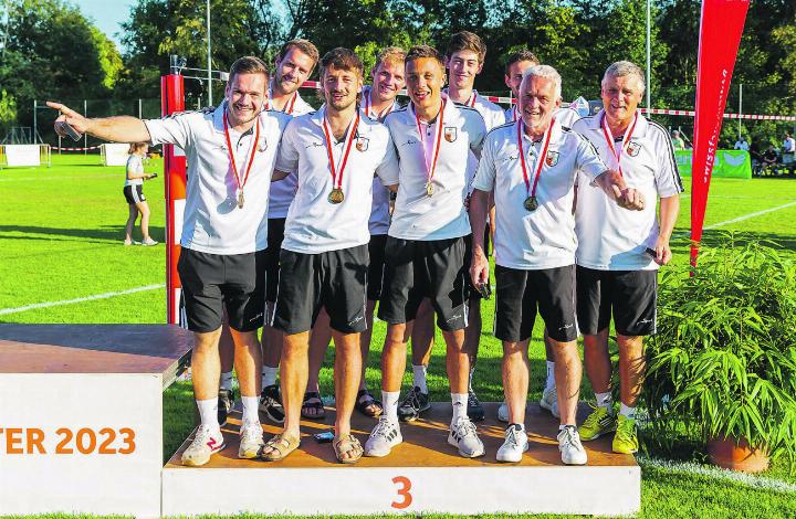 Nach Silber im Vorjahr reichte es heuer zum 3. Platz. Bild: Fabio Baranzini, Swiss Faustball