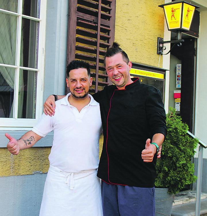 Marco Latronico (links) zieht es nach Aadorf und Michele Bontempi übernimmt den «Frohsinn» in Elgg. Bild: Anja C. Wolfer Baka