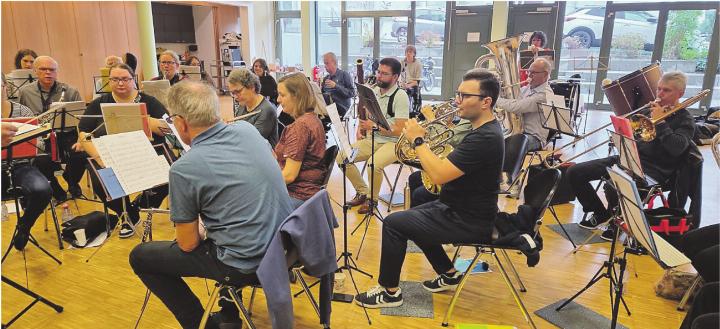 Musikanten der Musikgesellschaft Aadorf.