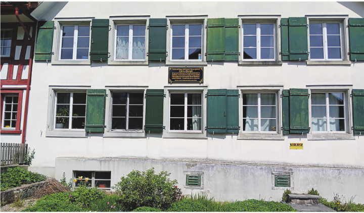 Geburtshaus von Ulrico Hoepli in Tuttwil TG. Bild: zVg