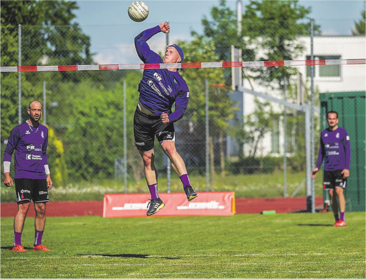 Wigoltingen ist dank zwei Siegen weiterhin der erste Verfolger von Leader Affeltrangen. Bild: Matthias Ruffieux / Swiss Faustball