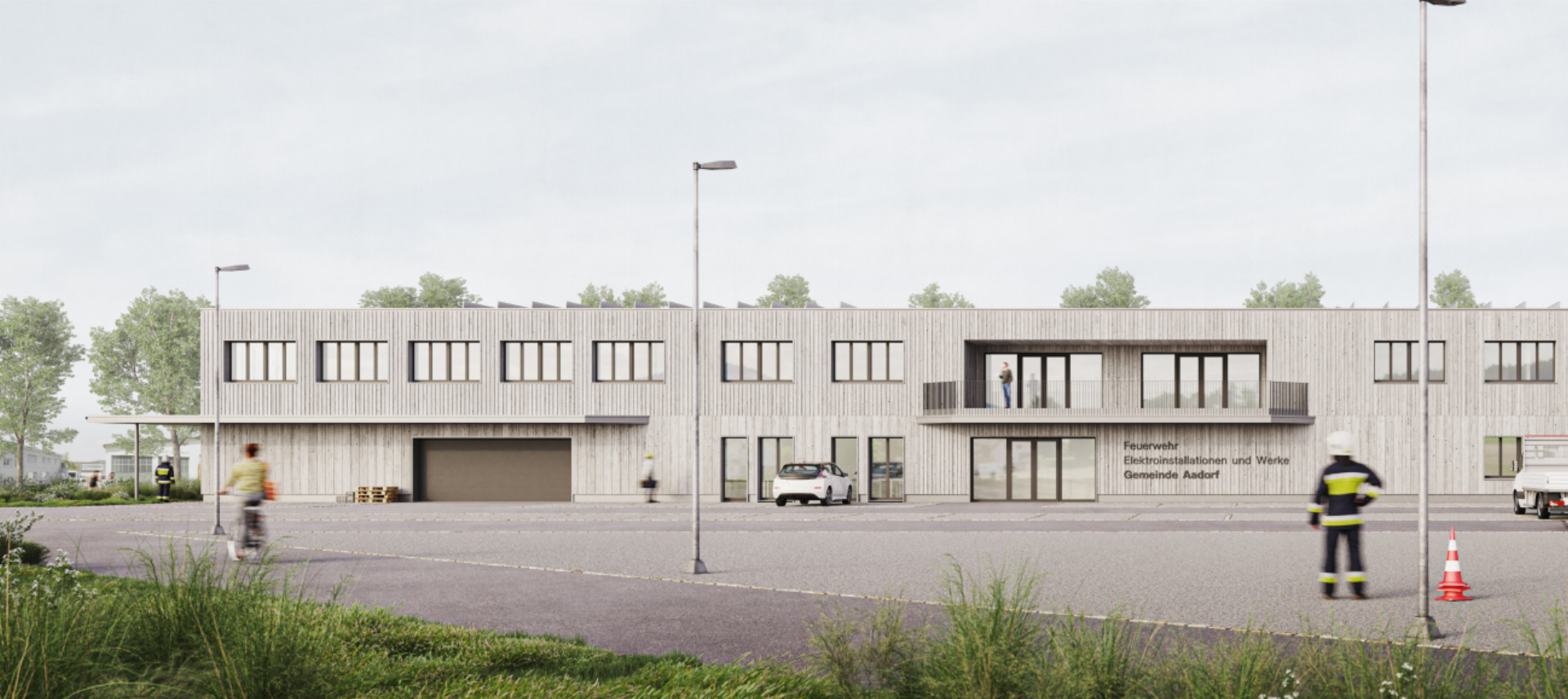 NEUBAU FEUERWEHR- UND EW-GEBÄUDE: Projekt optimiert – Bevölkerung entscheidet im Herbst über den Baukredit - Das Bild wird blockiert. – Möglicherweise durch einen aktiven Adblocker.