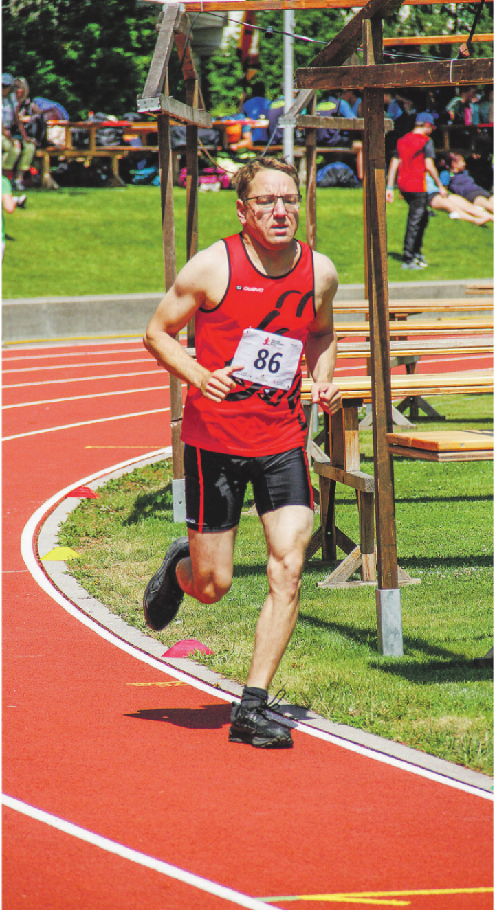 Andrej Blaser beim 1000-Meter-Lauf.