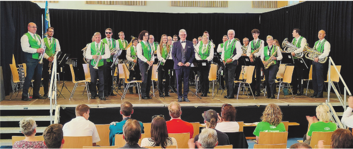 Die Bürgermusik Ettenhausen zu Gast am Thurgauer Kantonal-Musiktag vom 17. Mai 2025 in Dussnang. Bilder: zVg