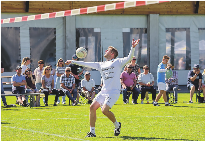 Elgg-Ettenhausen gewinnt doppelt und hat damit immer noch eine kleine Chance auf das Final4-Turnier. Bild: Markéta Lang, Swiss Faustball