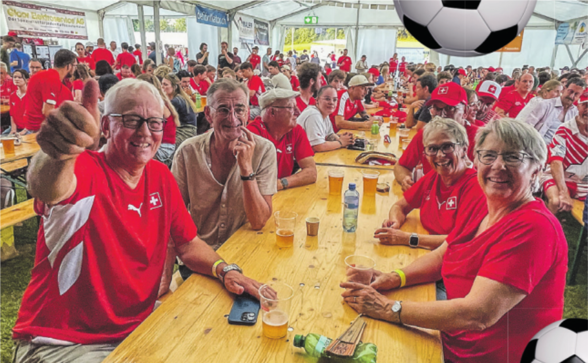 Impressionen des SC Aadorf Public Viewing: Schweiz besiegt Kanada - Das Bild wird blockiert. – Möglicherweise durch einen aktiven Adblocker.
